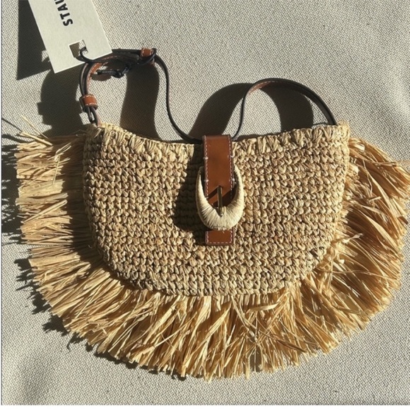 NWT • STAUD Alana bag in Raffia - Picture 3 of 9